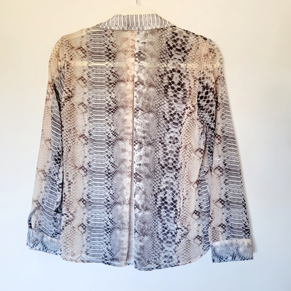 Maven West Python Button Down Top - Picture 4 of 6